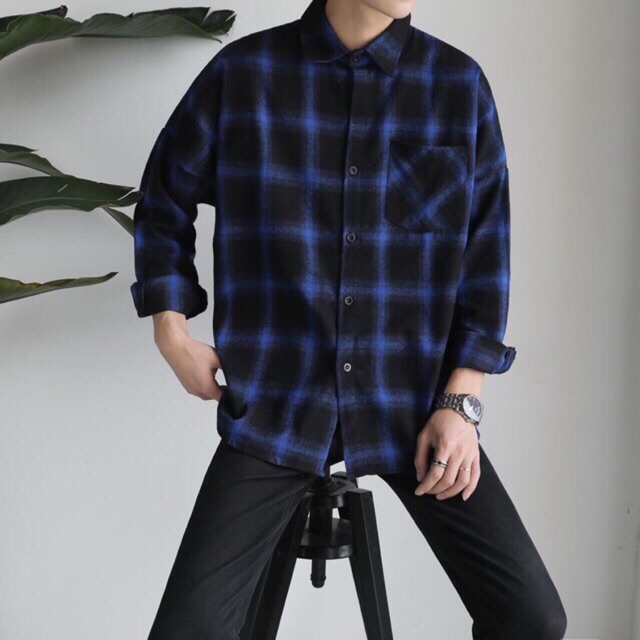 ÁO KHOÁC SƠ MI UNISEX CARO CAO CẤP