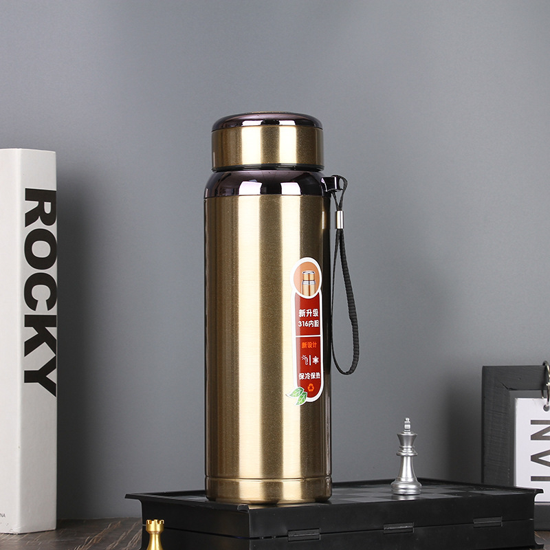Bình giữ nhiệt nắp kim cương inox 304 chân không 2 lớp- bình giữ nhiệt 1000ml