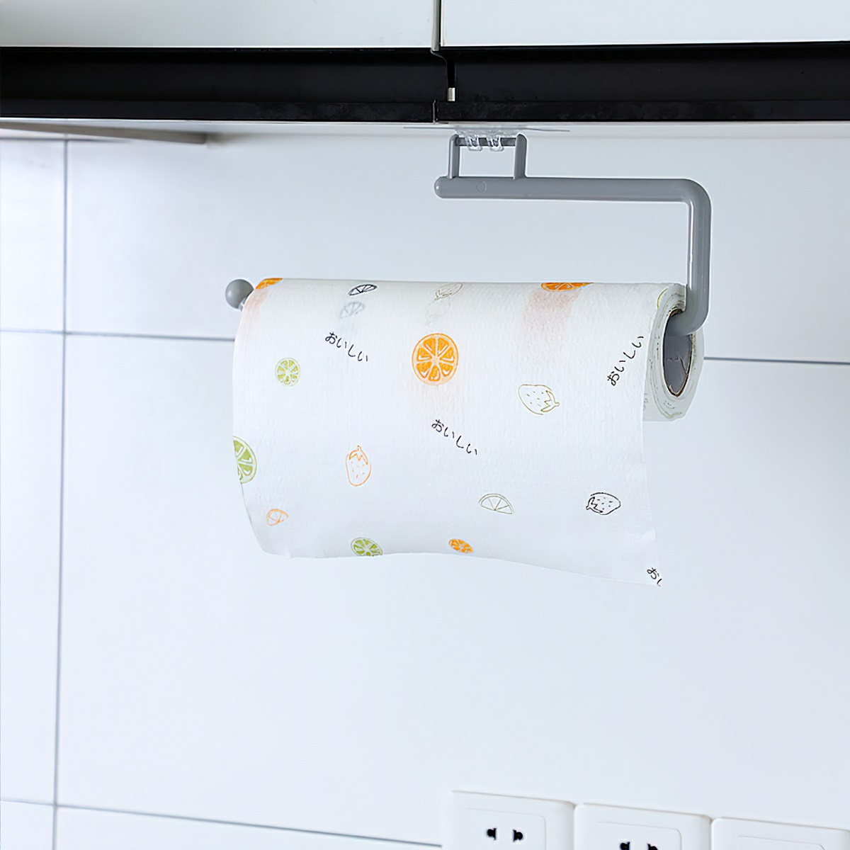 Kitchen bathroom practical paper plastic tissue roll holder