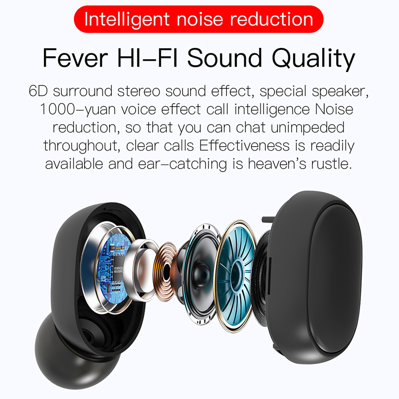 Tai nghe nhét tai Bluetooth không dây âm thanh nổi kebiumei TWS Tai nghe hifi thể thao không thấm nước Tai nghe nhét tai earbuds có micrô âm thanh nổi âm thanh nổi cho điện thoại