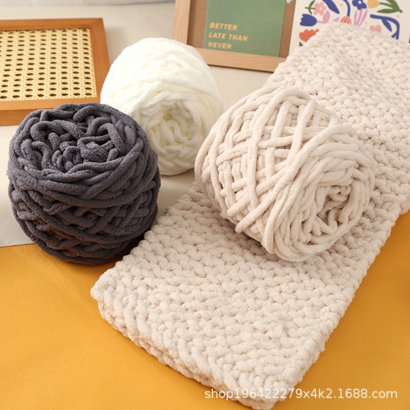 100g%20(45%20Yards)%206mm%20Width%20100%25%20polyester%20Thick%20Chenille%20Ice%20Yarn%20For%20Hand%20Knitting%20Blanket%20Slipper%20Hat%20Scarves%20Etc.%20CBTX%20-%20Image%205