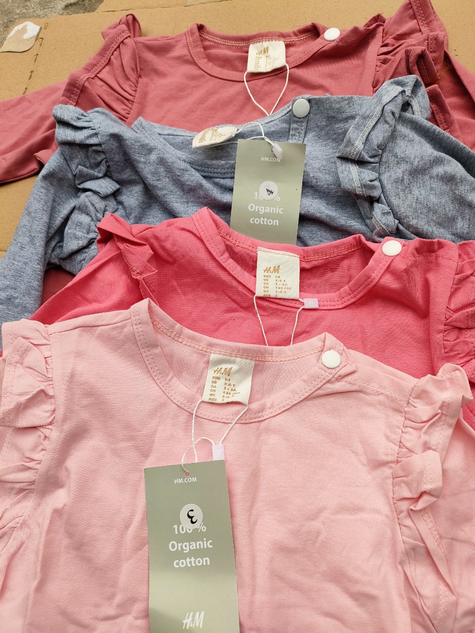 [THANH LÝ] BODYSUIT DÀI TAY BÉ GÁI SIÊU XINH [H&M] [NEW 100%]