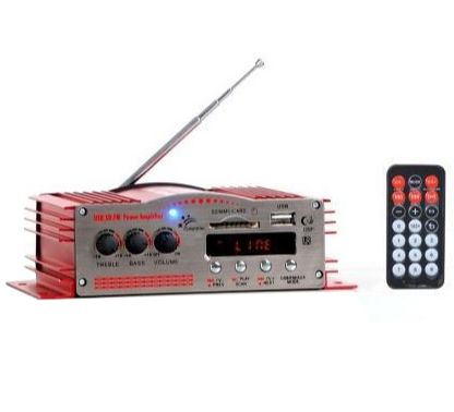 Amply mini đọc USB/thẻ SD/Radio YW-200A + Adaptor 12v/2A