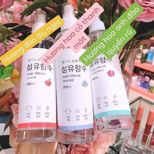 Xịt thơm quần áo quốc dân của Hàn Quốc.