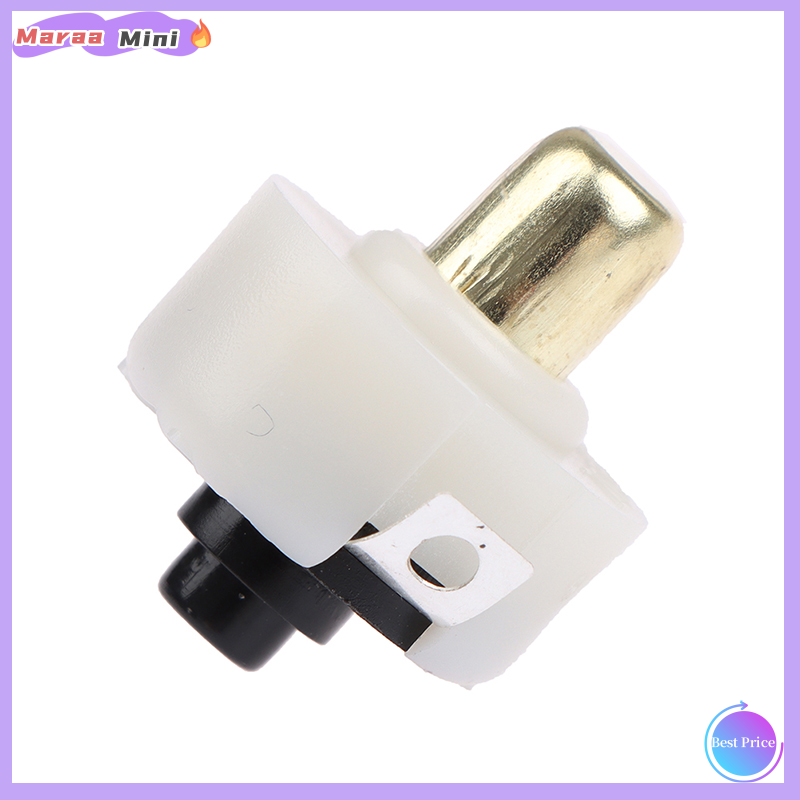 Maraa 2Pcs 17mm LED Flashlight Push Button Switch ON OFF Electric Torch Tail Switch