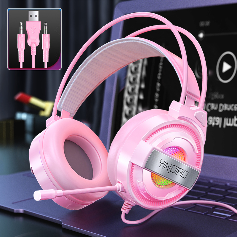 【in stock】Gaming Headset Headphones With Mic and Noise Cancellation ...