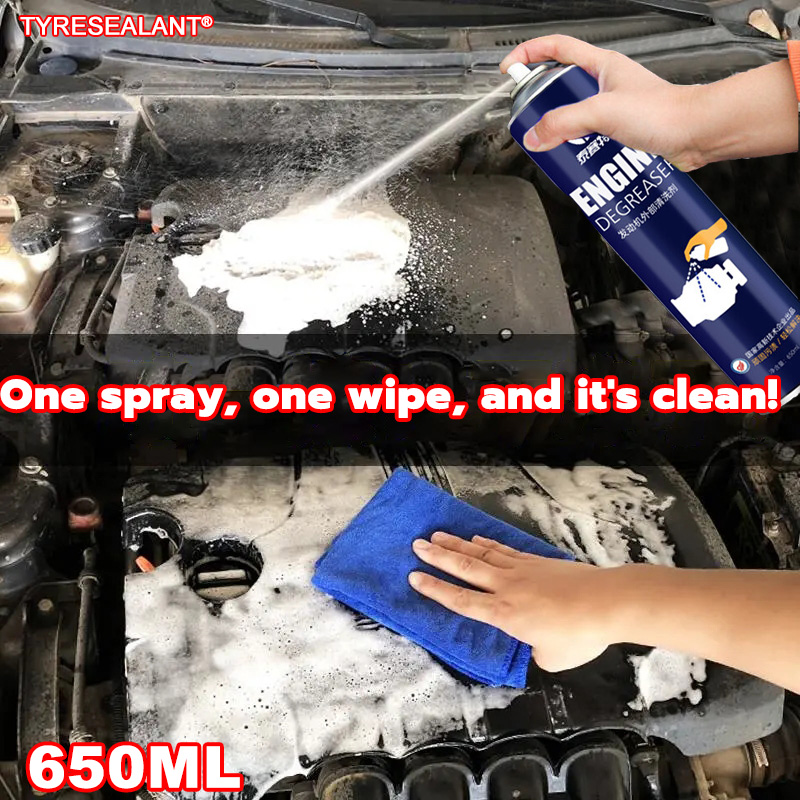 【650ML】degreaser cleaner engine TYRESEALANT Strong decontamination