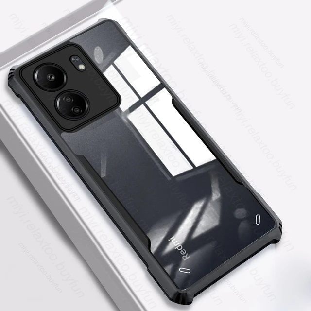 Acrylic Clear Casing For Redmi Note 13 pro plus 13pro 13proplus 13pro+ Note13 Note13pro 4G 5G 2024 Phone Case Shockproof Cases Lens Protection Bumper Casing Back Cover