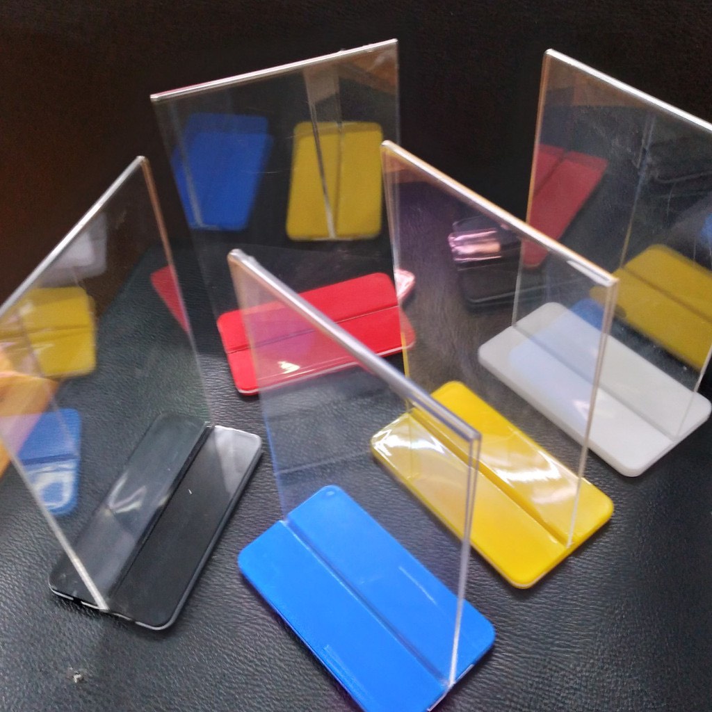 Menu mica A6 ,Card Stand loại đẹp đế lùa .Mica .Mica