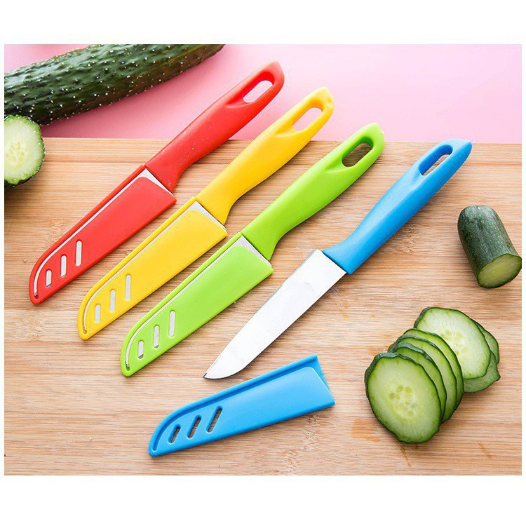 COMBO 2 DAO GỌT HOA QUẢ CÓ NẮP ĐẬY AN TOÀN