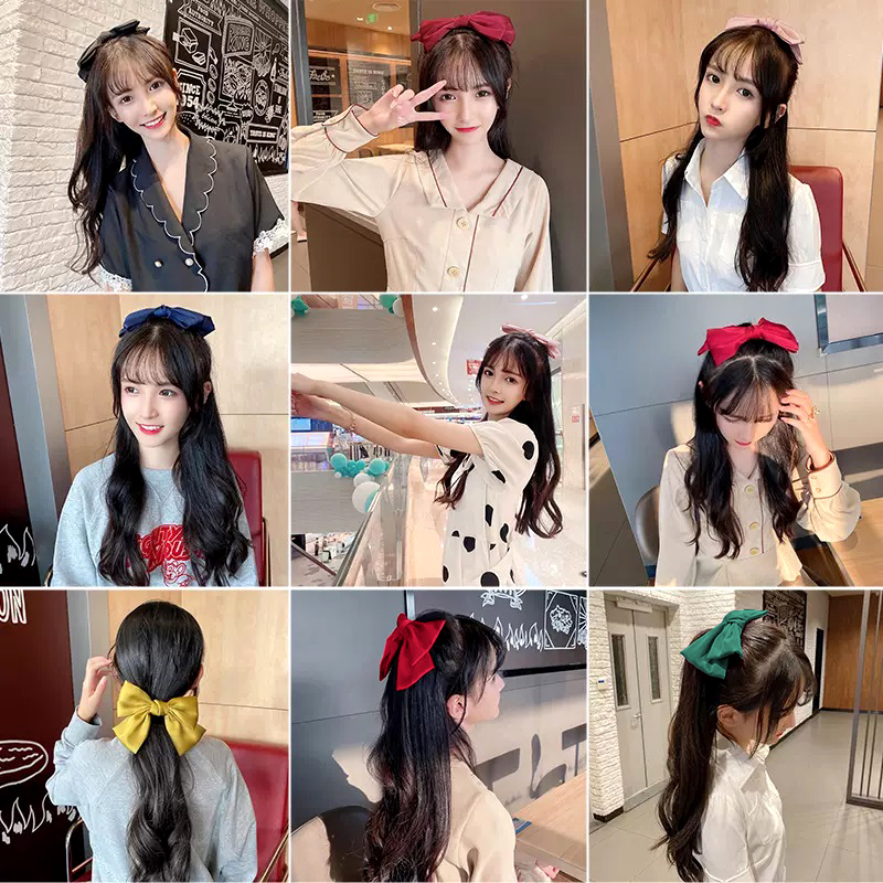Kẹp Tóc Lụa Nơ Lolita Phong Cách Hàn Quốc - New Thoi Trang