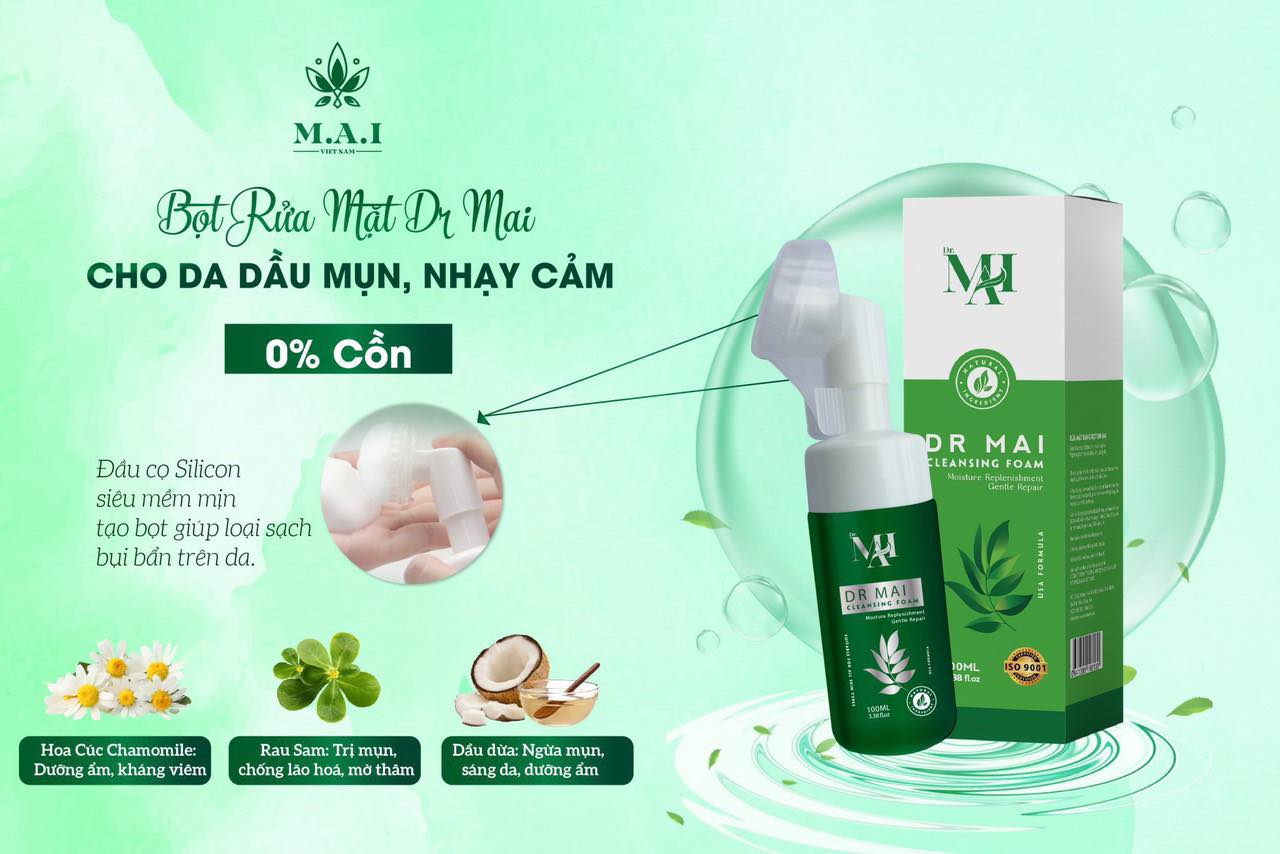 [HCM]Sữa Rửa Mặt Dr Mai Chai 100ml