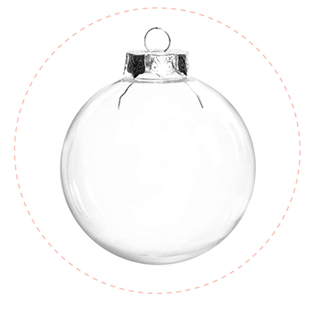 Clear Baubles For DIY Decor Plastic Clear Baubles Clear Plastic Baubles Openable Ball Ornaments Transparent Christmas Ornaments