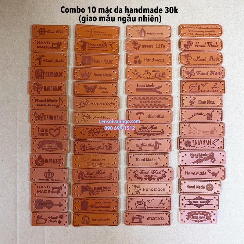 Combo 10 cái mác Handmade