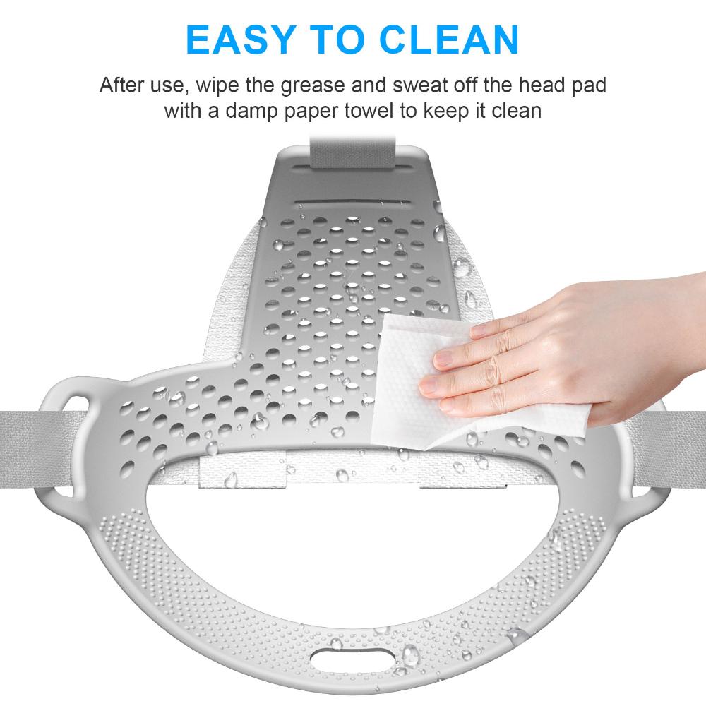 TPU gối đệm đầu đầu thay thế dây đeo Pad đệm giảm áp lực thoải mái cho Meta Quest 3 tai nghe VR