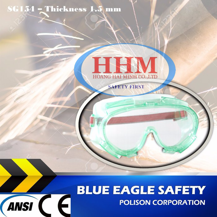 Kính chống hóa chất Blue Eagle SG154