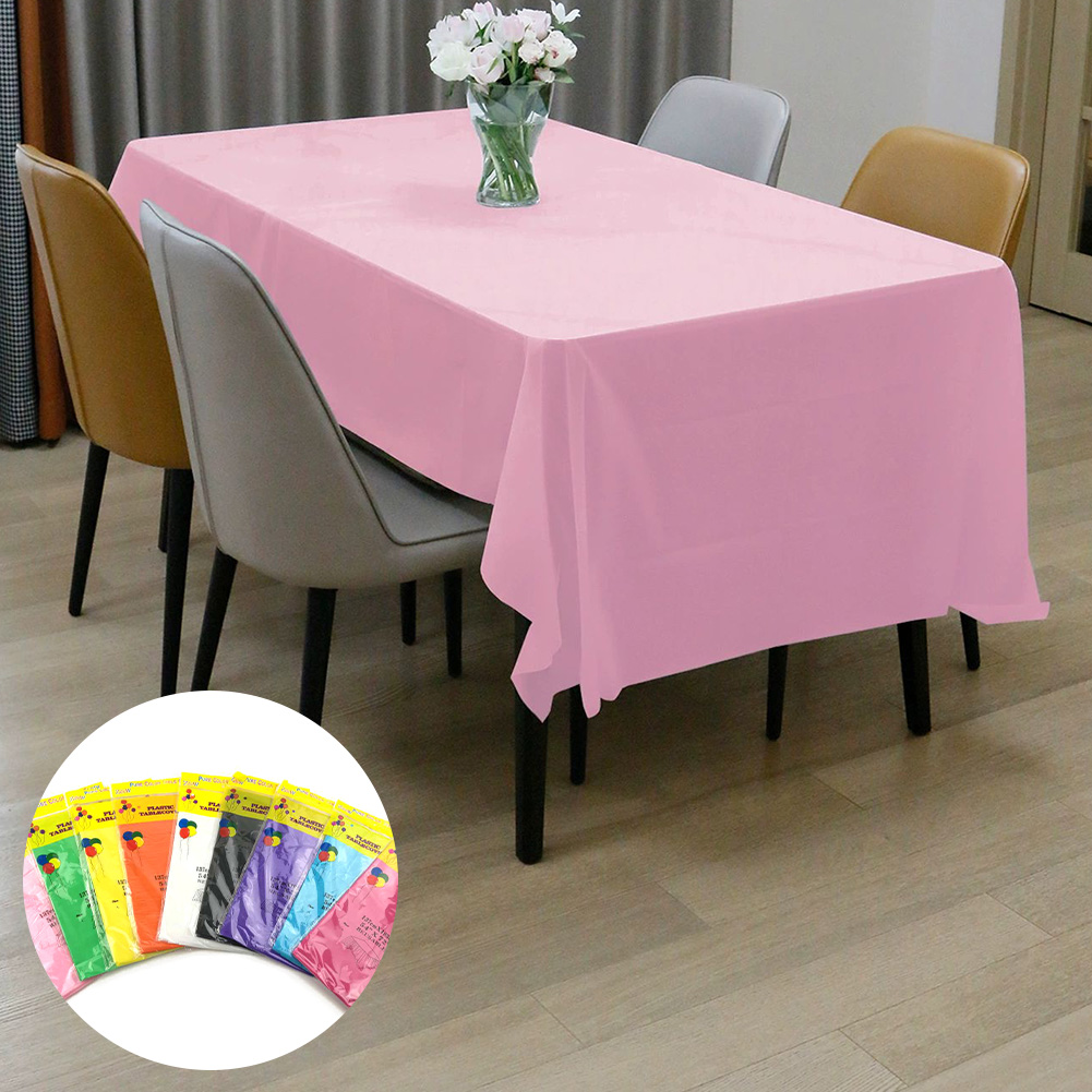 1 PC Dùng Một Lần màu trơn Khăn Trải Bàn tiệc sinh nhật Đám Cưới Giáng Sinh Bảng Bìa Lau Bao Gồm Hình Chữ Nhật Bàn Trang trí bằng vải
