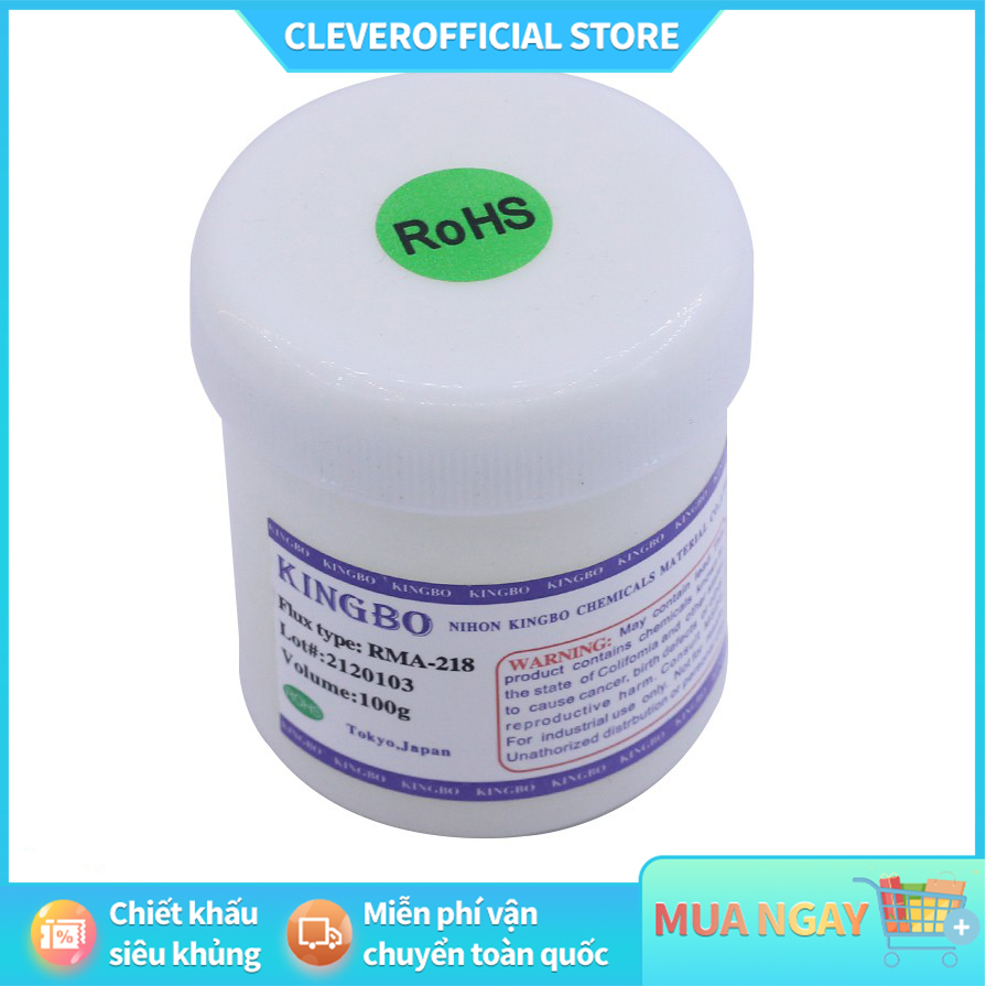 Mỡ hàn thiếc, dung dịch trợ hàn kingbo rma-218 100g cao cấp