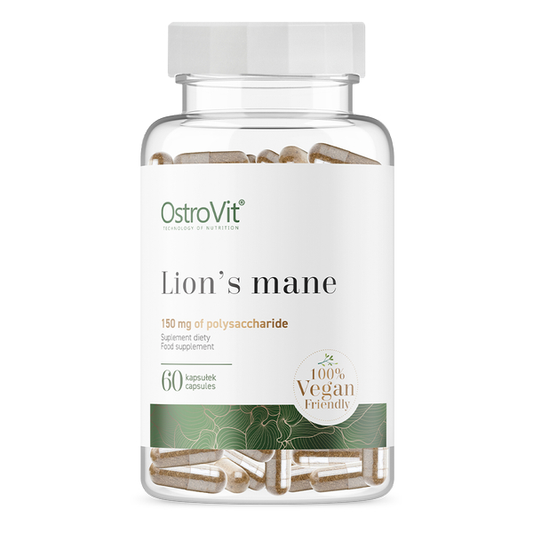 Viên Uống Vitamin Ostrovit Lion's Mane VEGE - Hỗ Trợ Thần Kinh, Lo Âu Và Não Bộ (60 Viên)
