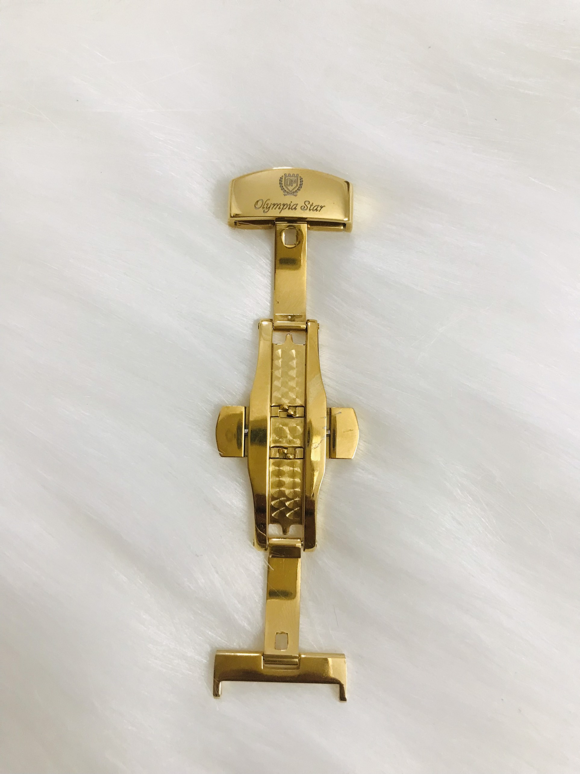 Khóa bướm khắc logo Olympia Start (OP)