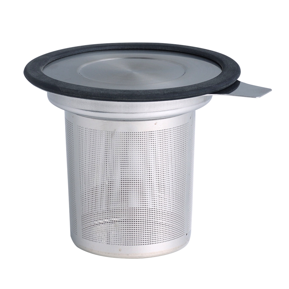 NO12 PANDA Stainless Steel Handheld with Lid Filter Leaf Pots