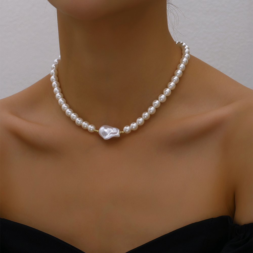 Trend%20Elegant%20Jewelry%20Wedding%20Multilayer%20Big%20Pearl%20Necklace%20For%20Women%20Fashion%20Imitation%20Pearl%20Gold%20Beads%20Choker%20Necklace%20N0401%20-%20Image%204