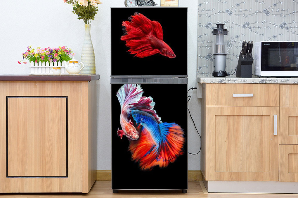 [HCM]Decal dán trang trí tủ lạnh Cao Cấp - Mẫu cá đẹp