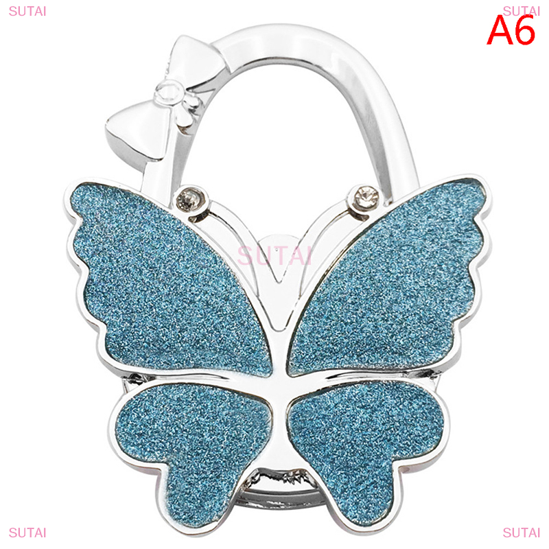 💖SUTAI Móc treo túi bướm gấp được Móc treo túi xách để bàn xách tay Phụ kiện túi