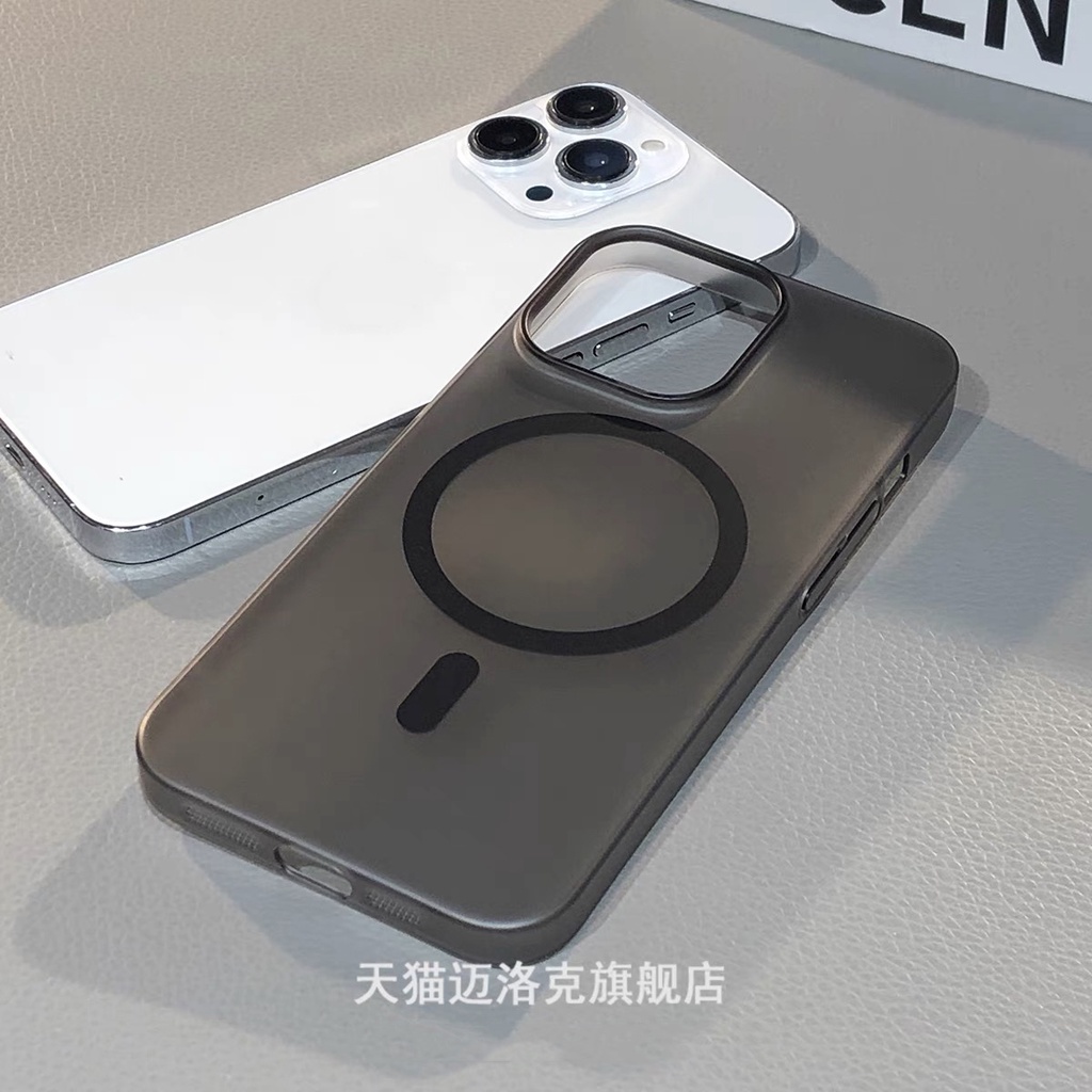 【Matte Ultra Thin Hard Case/black】compatible for iPhone 12 13 14 15 pro max case