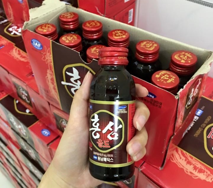 Nước hồng sâm Hàn Quốc hộp 10 Chai X 100ml