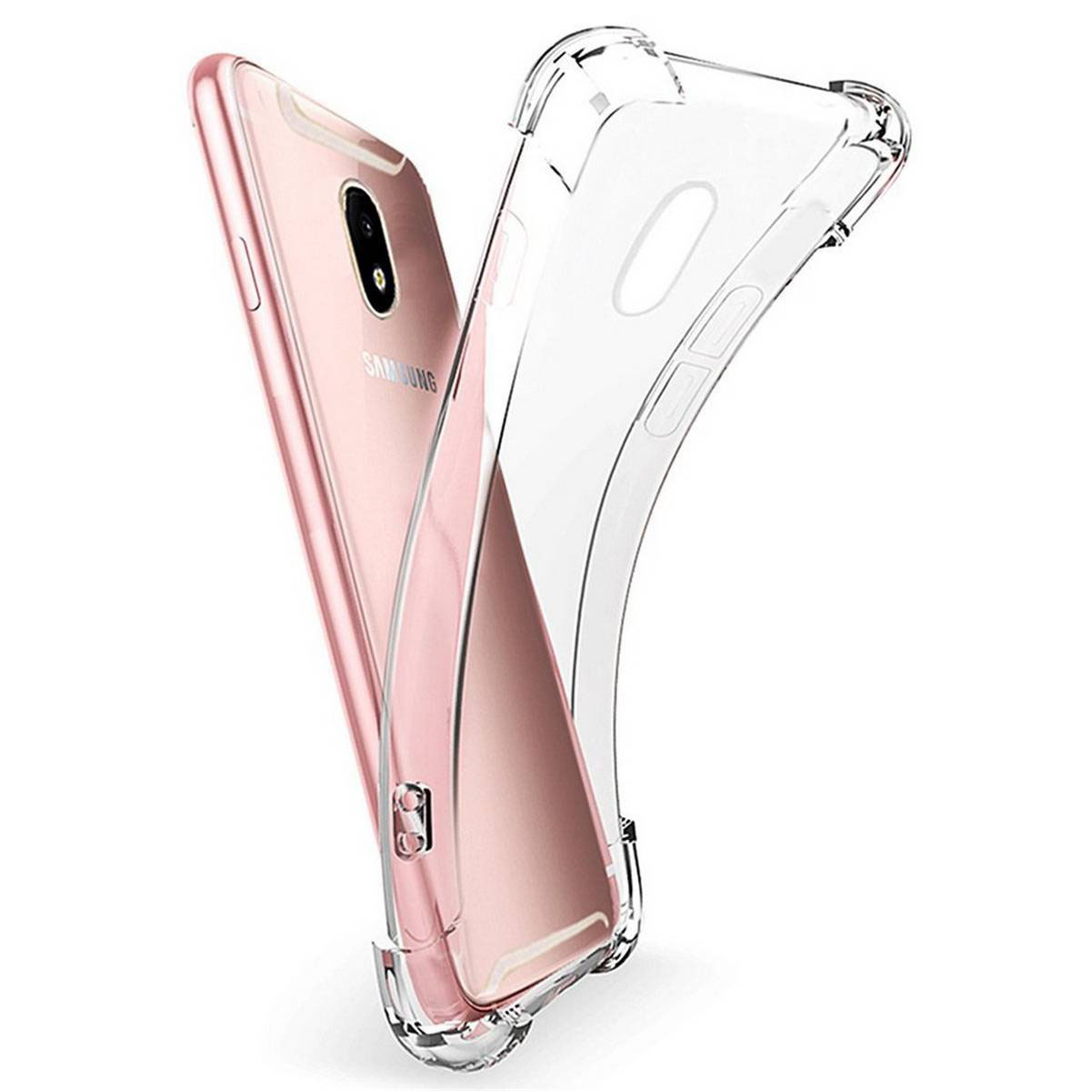 Samsung J5 Pro Back Cover Transparent Extra Bumper Anti Shock Soft Crystal Clear Case For Samsung J5 Pro