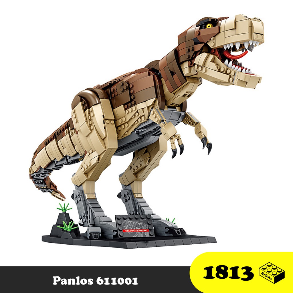 Đồ chơi lắp ráp Khủng long bạo chúa T-rex, Panlos 611001 Dinosaur, Xếp hình thông minh, Mô hình Khủng Long