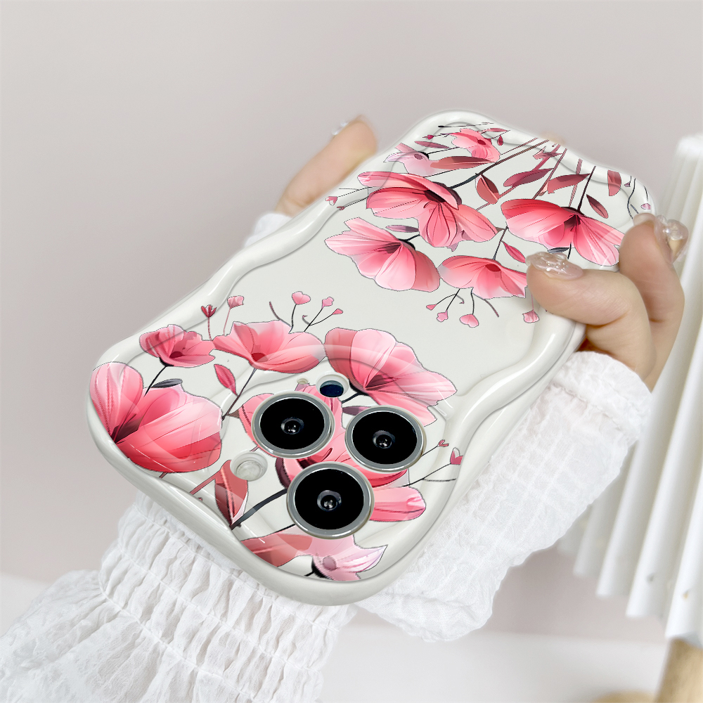 FELMYST%20for%20OPPO%20A5%202020%20A9%202020%20Back%20Cover%20Pink%20Flowers%20Pattern%20Soft%20Texture%20Wavy%20Edge%20Silicone%20Phone%20Case%20-%20Image%206