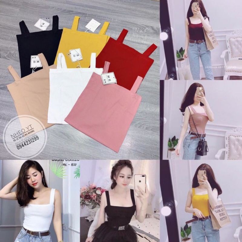 Áo Crotop 2 dây bản to