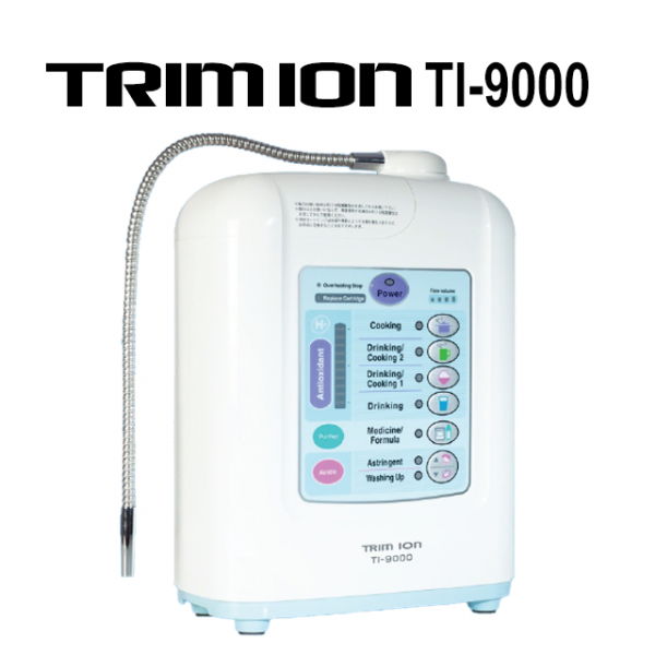 Máy lọc nước điện giải ion kiềm trim ion ti-9000 5 tấm điện cực tạo ra 7 loại nước ion kiềm