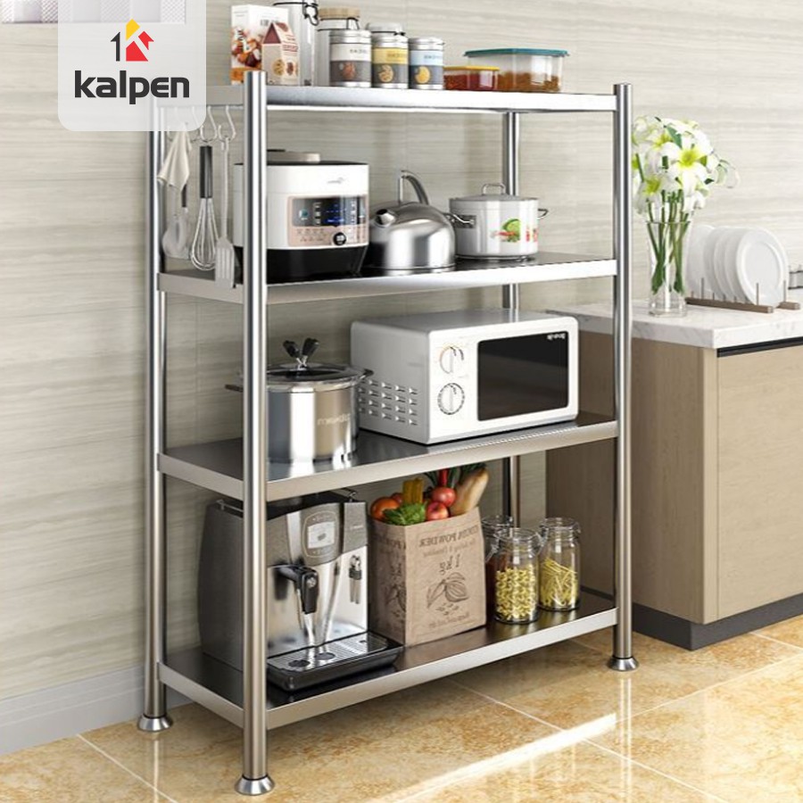 kệ inox 4 tầng để đồ nhà bếp đa năng