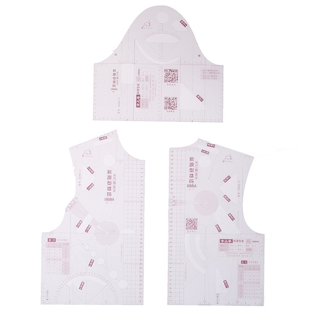 LOPU 1:3 Fashion Sewing Tool Template Tailor Craft Garment Design Ruler Pattern Making French Curve Ruler Measure Ruler
