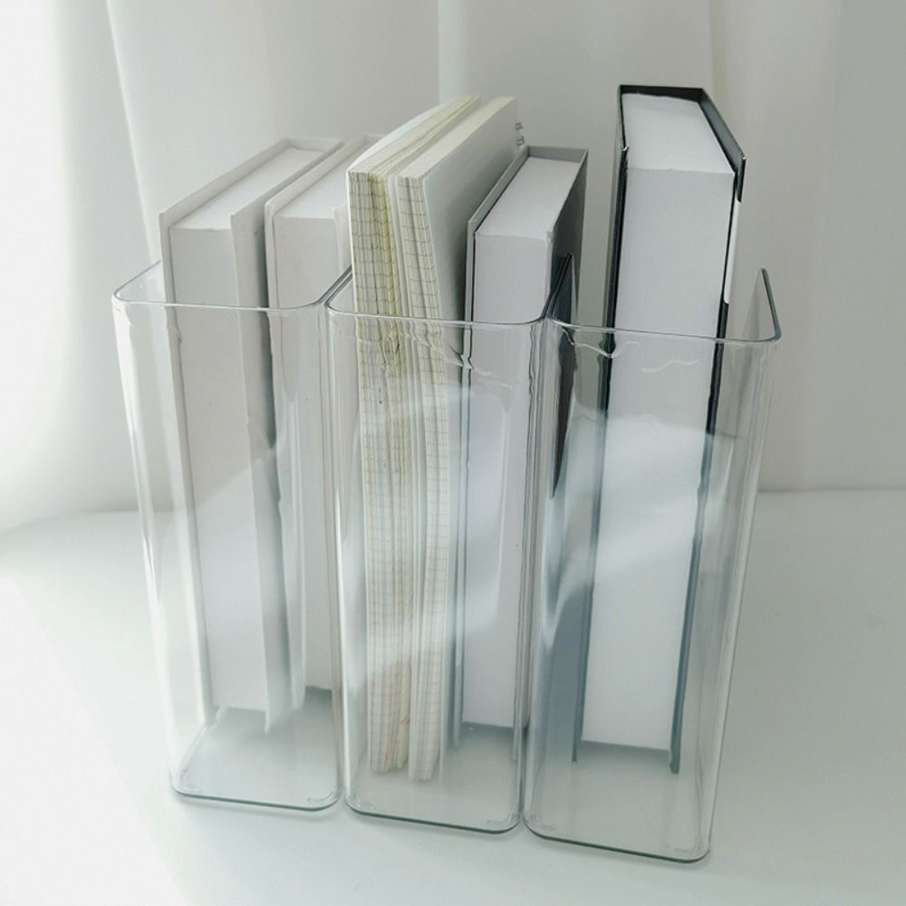 Sturdy Transparent Desk Folder PET Storage Bin Vertical File Folder ...