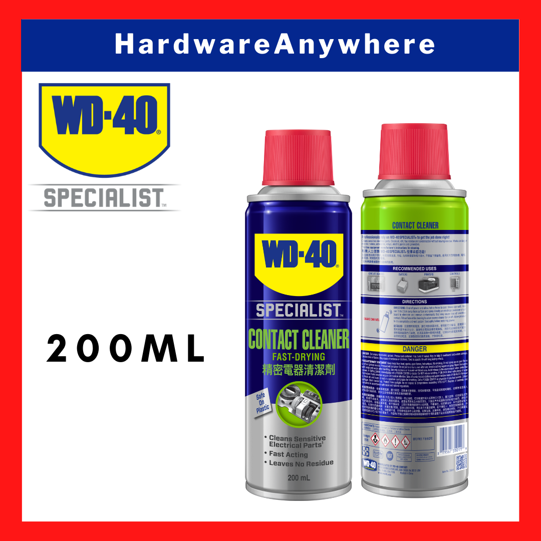 WD40 Electronic Contact Cleaner spray 200ml / 360ml Cleans away oil