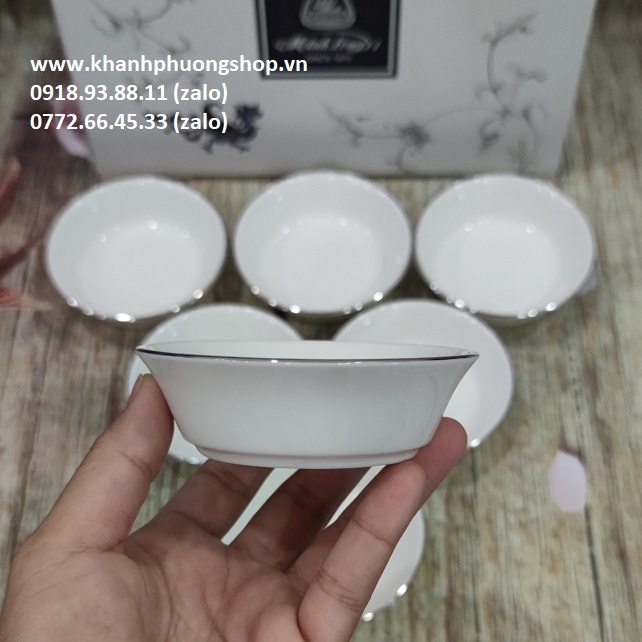 chén nước chấm sứ Minh long - chén nước chấm sứ trắng