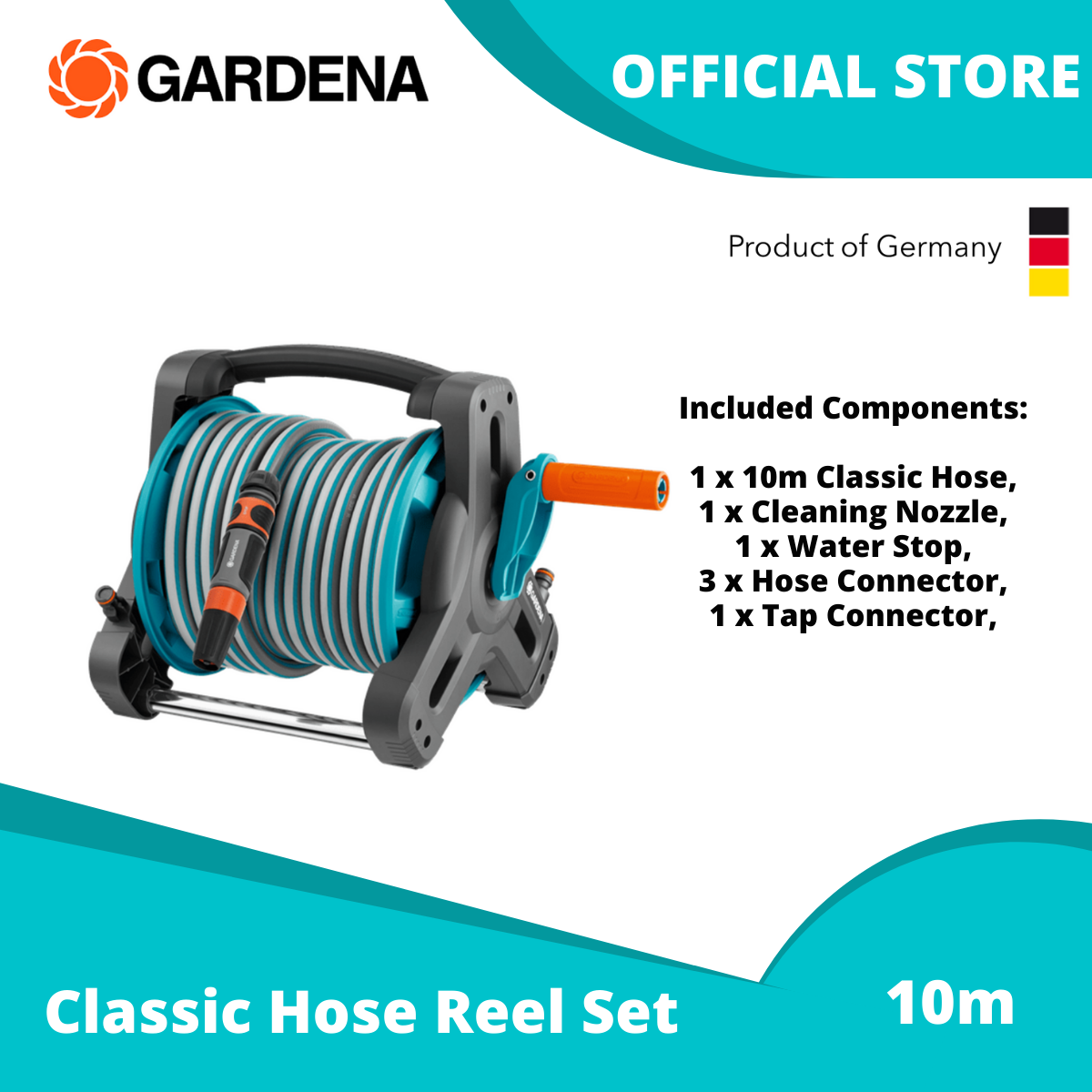 GARDENA Classic Hose Reel 10m Set G8010