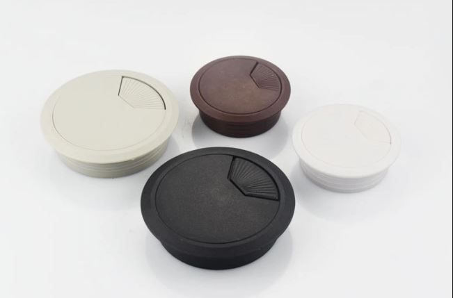 Nắp luồn dây điện phi 50mm màu đen trắng