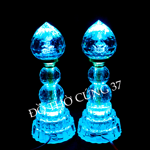 ĐÈN THỜ LED PHA LÊ  TRÁI ĐÀO [TỰ ĐỘNG CHUYỂN MÀU]