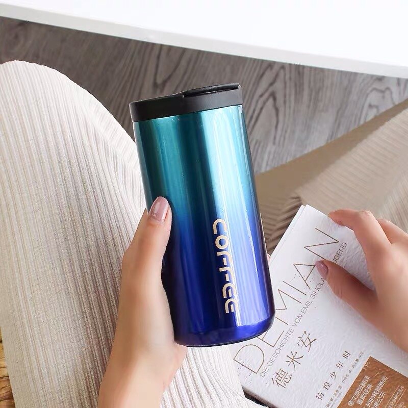 550ML Stainless Steel Travel Coffee Thermos Mug Leaking Proof Vacuum Tumbler Insulated Water Bottle For Coffee Waterbottle