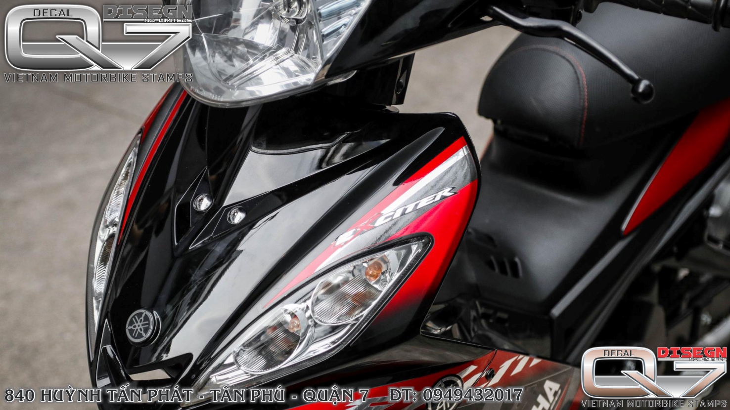 Tem Rời EXCITER 2010 - Đen