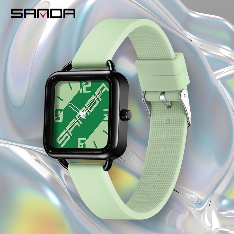 SANDA Youth Student Couple Simple Trendy Multi Color Waterproof Men's Watch SD3261-3.