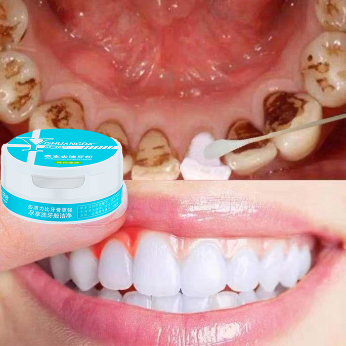 Bột đánh răng làm trắng, dành cho răng ố vàng, hôi miệng, ố vàng nướu và các triệu chứng khác, tác dụng loại bỏ vết ố, làm trắng và ngăn ngừa sâu răng hiệu quả. thở trong lành thumbnail