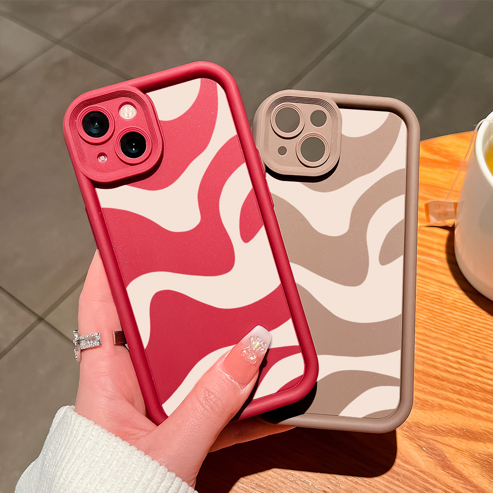 UCUC for Redmi 14C Back Cover Black White Stripes Ladder Camera Soft Rubber Protection Phone Case. 