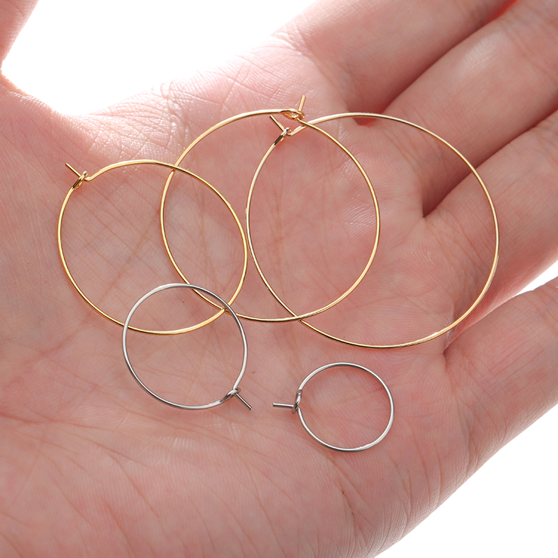 30pcs%20316L%20Stainless%20Steel%20Big%20Hoops%20Circle%20Earrings%20Lot%2020%2030%2040%20MM%20Hypoallergenic%20Earring%20Hooks%20Wire%20For%20Diy%20Jewelry%20Making%20-%20Image%203