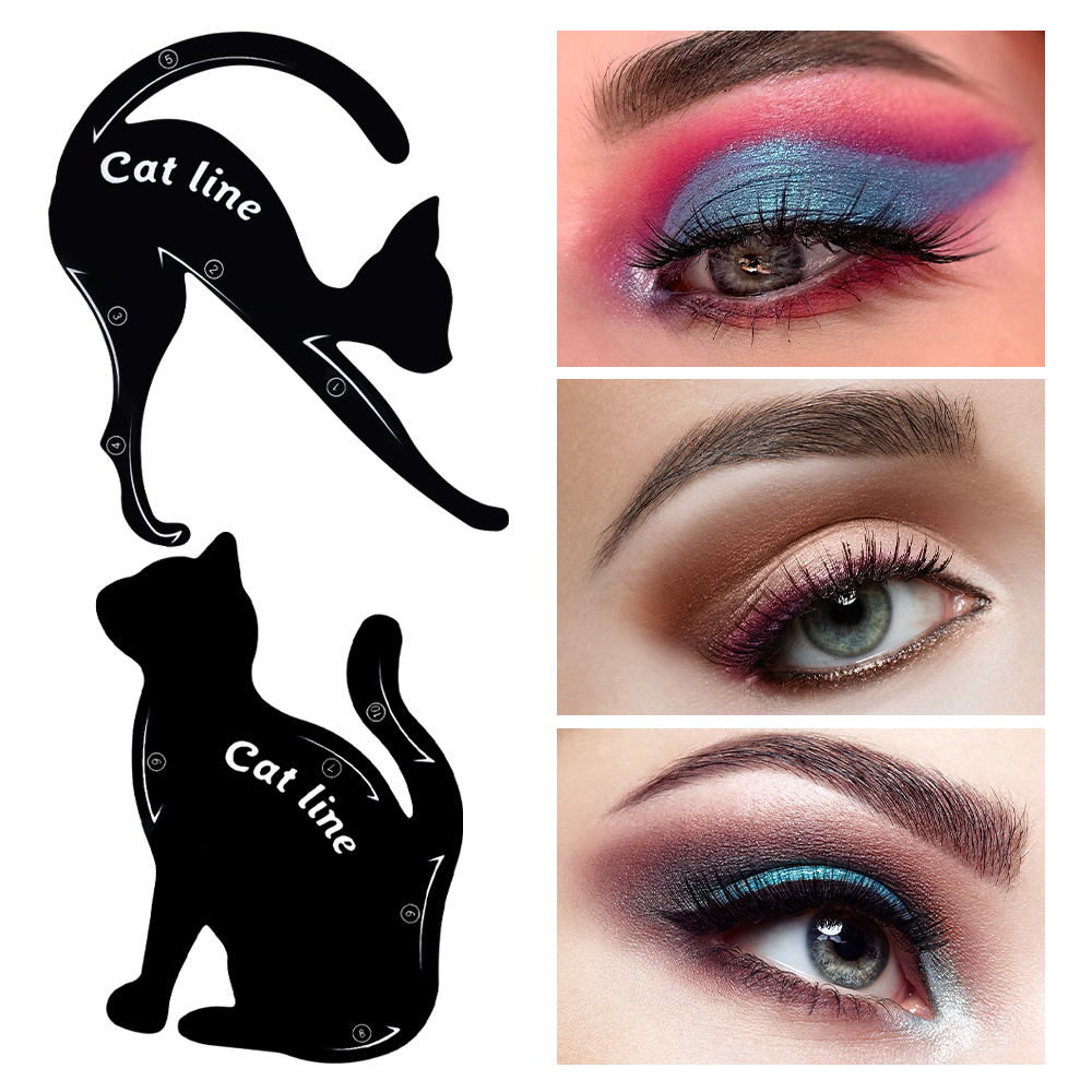Trang điểm mắt stencils Bút kẻ mắt định hình Stencil công cụ Eyeshadow thẻ công cụ mẫu